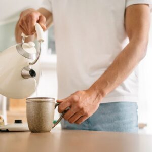 stainless steel electric kettle modern kitchen